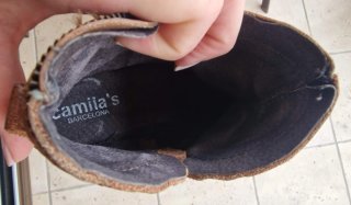 Botines Camila Piel Marrones Talla 36