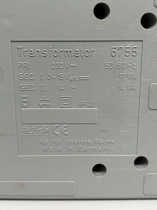 Transformador Fleischmann 6755.