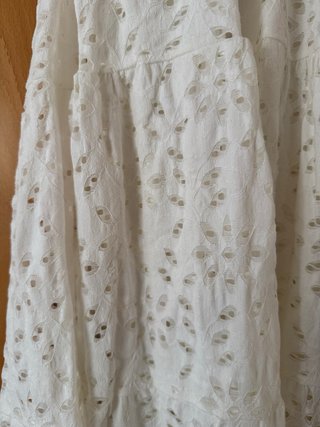 Vestido Largo Ibicenco Desigual Blanco