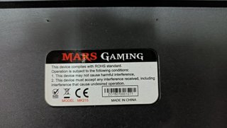 Teclado Mars Gaming MK 215 Negro/Rojo
