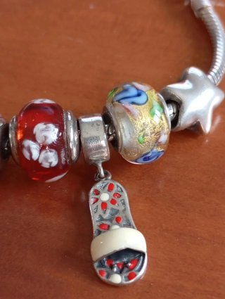 PULSERA PANDORA CON ABALORIOS ORIGINAL