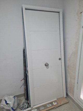 Puerta de calle seminueva