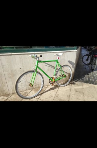Bicicleta Fixie Inglesa Verde. No se hacen envíos.