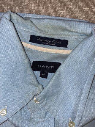 Camisa Gant Azul Oxford
