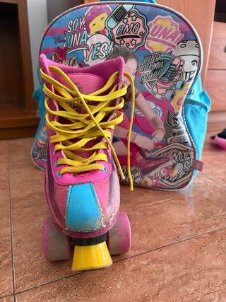 Patines Soy Luna Rosas  Talla: 34 - 35