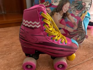 Patines Soy Luna Rosas  Talla: 34 - 35