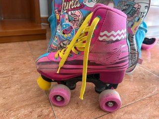 Patines Soy Luna Rosas  Talla: 34 - 35