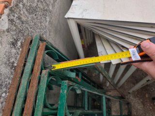 Rejas de hierro verdes