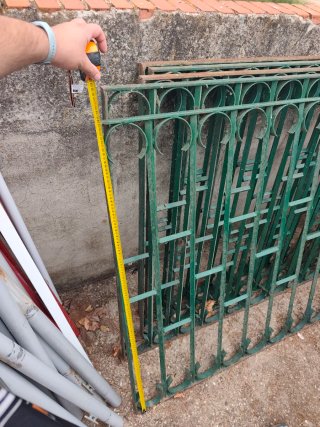 Rejas de hierro verdes
