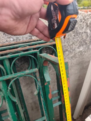 Rejas de hierro verdes