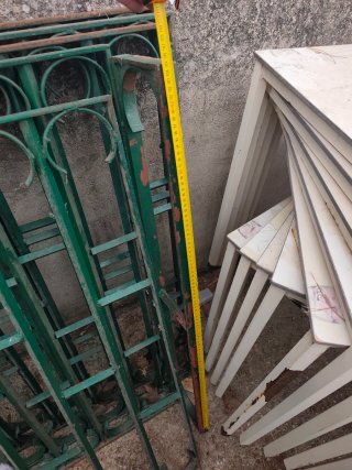 Rejas de hierro verdes