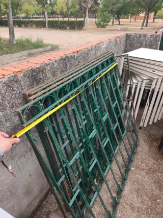 Rejas de hierro verdes