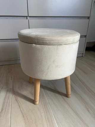 Taburete redondo Maisons du Monde beige
