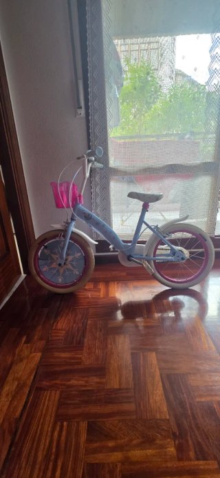Bicicleta Frozen con cesta