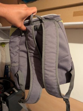 Mochila nevera 12 litros Natuur gris y verde