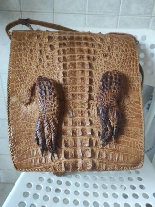 Borsa vera pelle di coccodrillo
