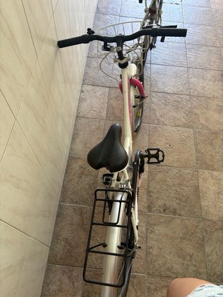 Bicicleta Blanca y Rosa Ötte 20Stylo edad primaria
