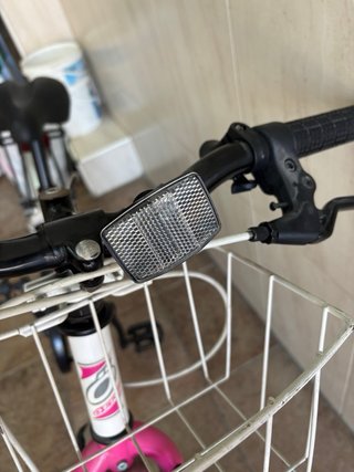 Bicicleta Blanca y Rosa Ötte 20Stylo edad primaria