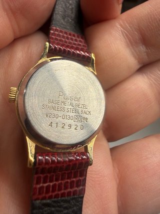 Orologio Pulsar Vintage Borgogna