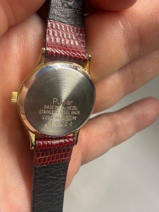 Orologio Pulsar Vintage Borgogna