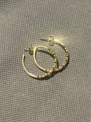 Pendientes Agatha Paris aro circonitas baño oro