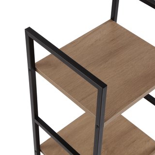 Estantería Zipa 3 baldas Marrón/Negro