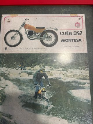 Cuadro Publicidad Montesa Cota 247