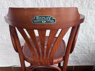Taburete Alto Madera Estilo Thonet