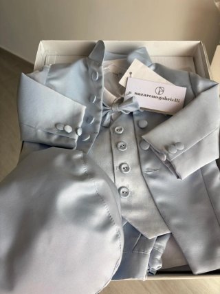 Completo battesimo azzurro Nazareno Gabrielli