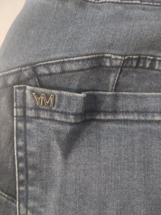 Tejano elástico azul T-S.