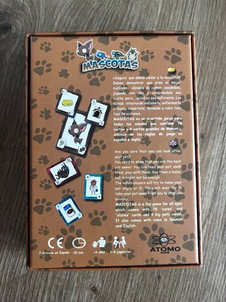 Juego de cartas MASCOTAS