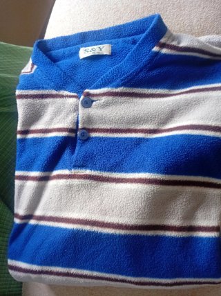 Pijama Polar Chico S&Y Azul Gris XXL