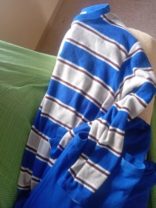 Pijama Polar Chico S&Y Azul Gris XXL