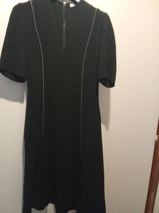 Vestido Mango Negro Elegante