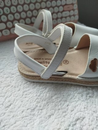 Menorquinas Angelitos Niños Blancas Talla 34