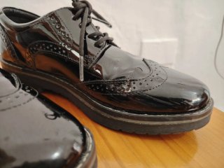 Zapatos charol mujer negros