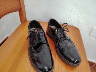 Zapatos charol mujer negros