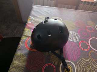 Casco Negro Skate,  52-55 cm.