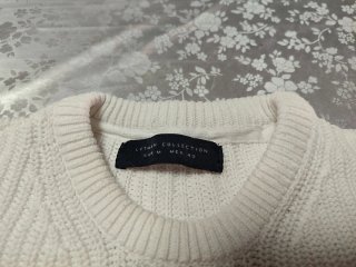 Jersey de punto hombre blanco