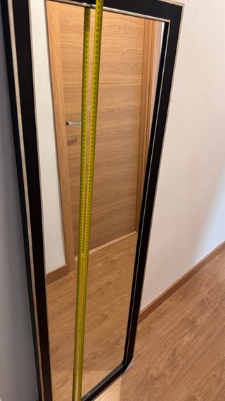 Espejo Pared Madera Natural 40x150cm