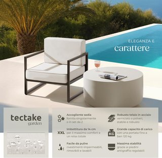 Poltrona da Giardino Comosa, Set di 2, Imbottitura