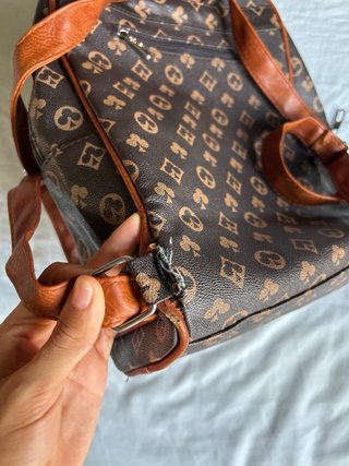 Mochila Marrón Estampada