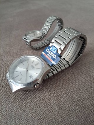 Reloj Casio MTP 1183 LTP 1183 Plata Blanco
