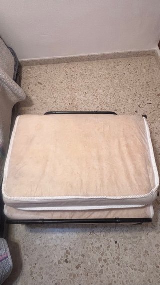 Puff Cama Individual con Espuma