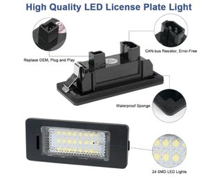 2 Luces LED BMW Matrícula 12V/24V