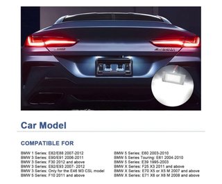 2 Luces LED BMW Matrícula 12V/24V