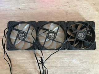 3 Ventiladores MSI 120mm nuevos sin usar