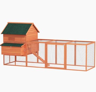 Gallinero Grande Madera Exterior 2 Nidos
