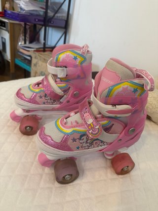 Patines infantiles rosas con unicornios nr 34-37