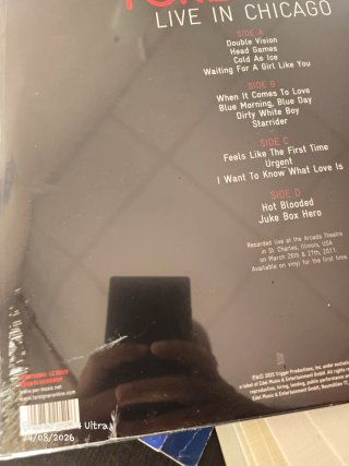Foreigner - Live in Chicago Vinil